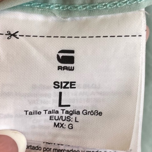 G-Star Raw Type C Straight Long Shirt, Short Sleeve, Fresh Cote, Size L - Picture 6 of 8